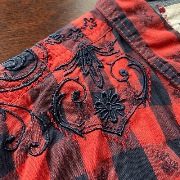 Vintage Red Brand Western Style Pearl Button Up Long Sleeved Shirt Medium - Picture 5 of 13